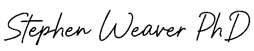 Stephen Weaver PhD signature